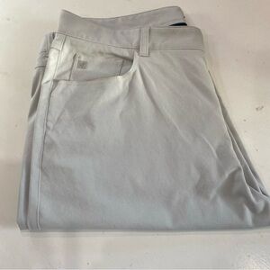 Peter Millar Pale Gray Performance 5 Pocket Pants